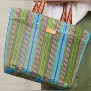 Consuela Juanita Grab N Go Mini Tote Colorful Stripe Utility Bag